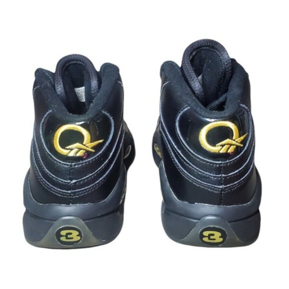 Reebok Question Black Gold Basketball Allen Iverson Hexalite Sz 5.5y/7 in Women - Picture 5 of 7